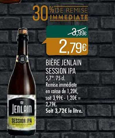 bière jenlain session ipa 30% de remise immédiate