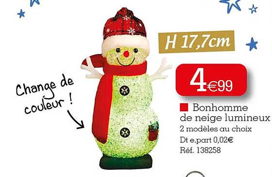 bonhomme de neige lumineux