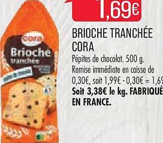 Brioche Tranchée Cora