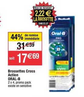 brossettes cross action oral-b