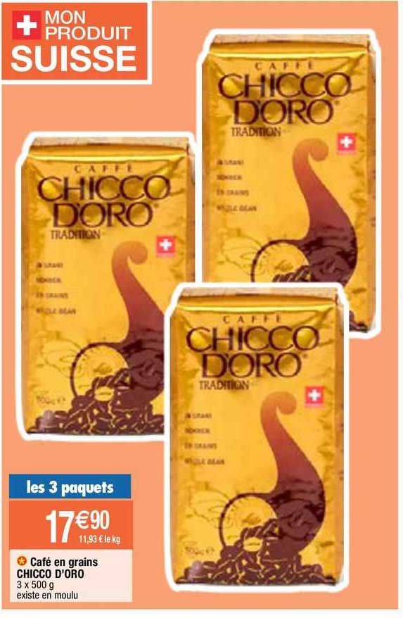 café en grains chicco d'oro