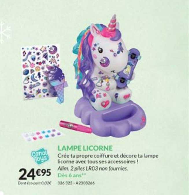 Canal Toys Lampe Licorne