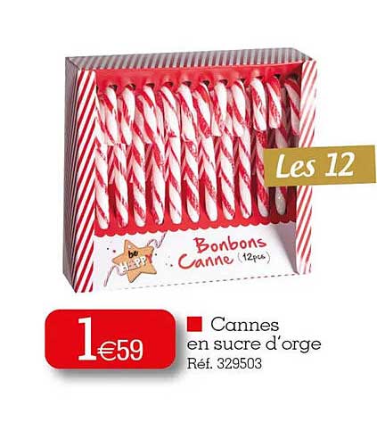 cannes en sucre d'orge