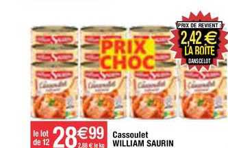 cassoulet william saurin