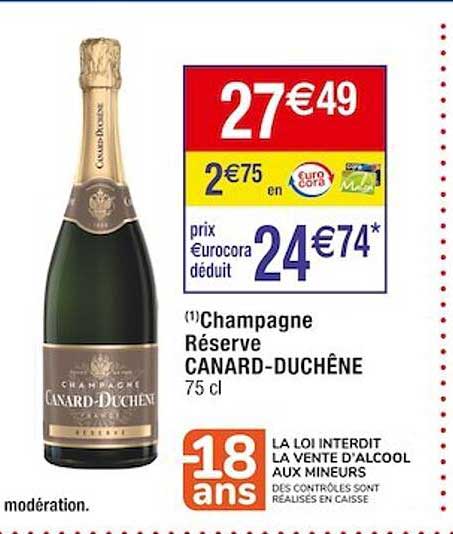 champagne réserve canard-duchêne