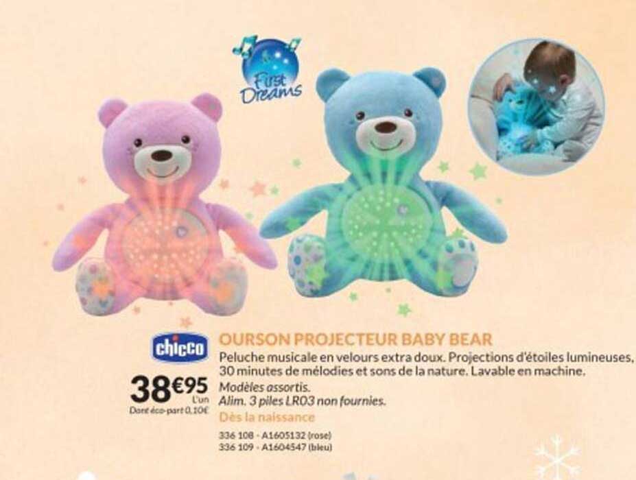 chicco ourson projecteur baby bear