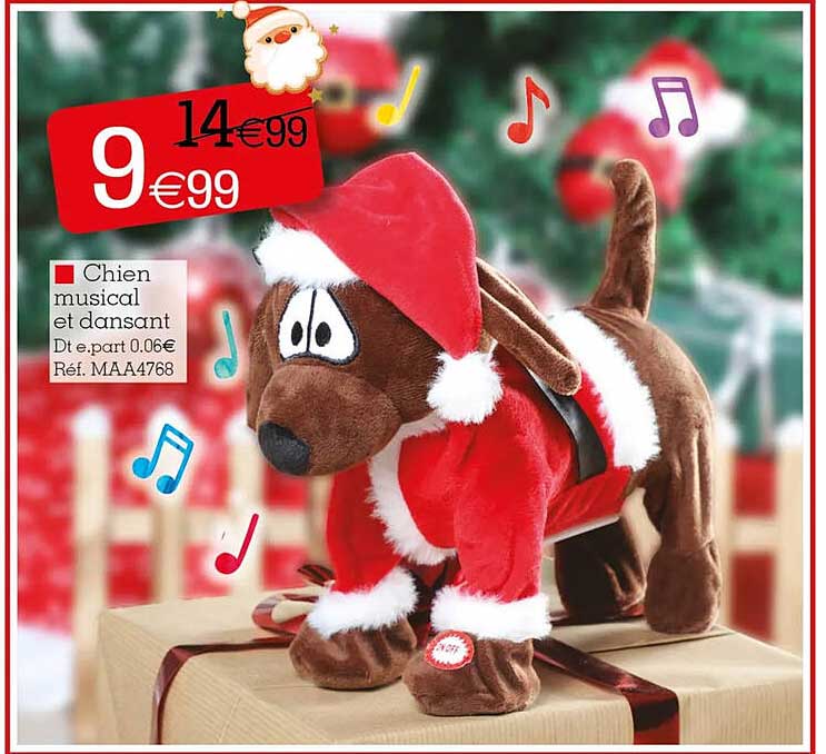 chien musical et dansant