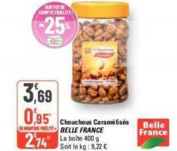 chouchous caramélisés belle france