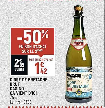 cidre de bretagne brut casino ça vient d'ici