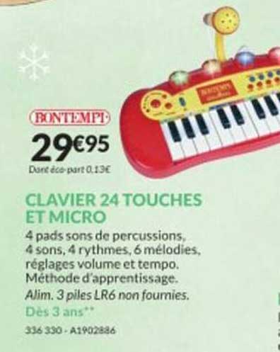clavier 24 touches et micro