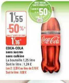 coca-cola sans sucres sans caféine