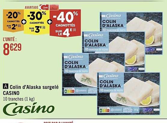 Colin D'alaska Surgelé Casino