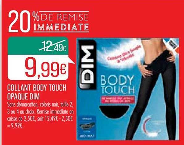 collant bodyy touch opaque dim