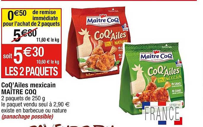 coQ'ailes mexicain maître coq