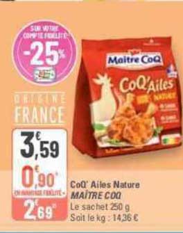 coQ'Ailes nature maître coq