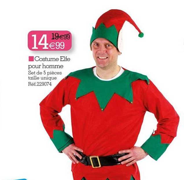 costume elfe pour homme