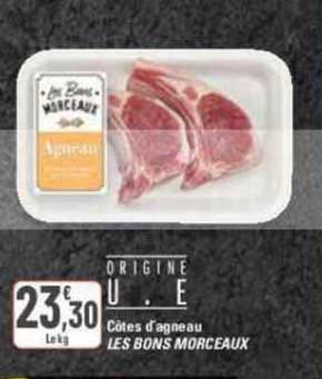 côtes d'agneau les bons morceaux