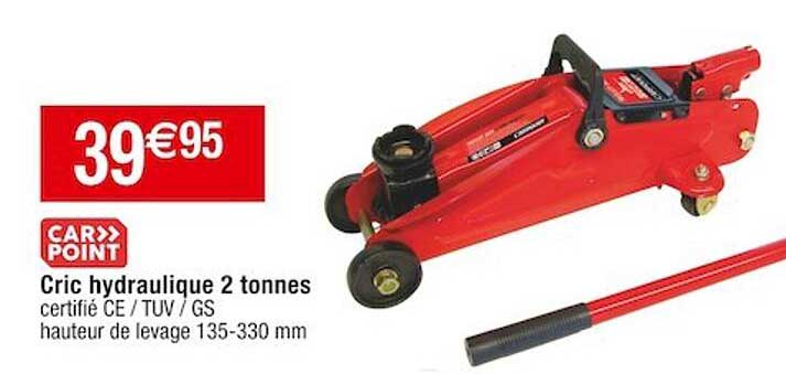 cric hydraulique 2 tonnes car point