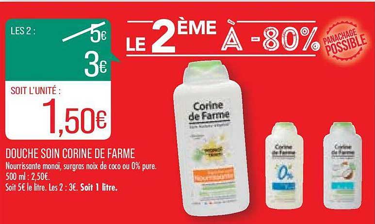 douche son corine de farme le 2ème à -80%