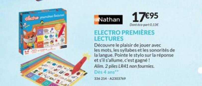 électro premières lectures nathan