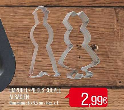 emporte pièces couple alsacien