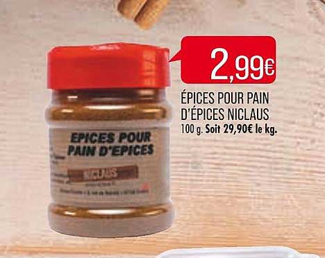 épices pour pains d'épices niclaus