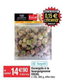 escargots à la bourguignonne escal