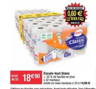 essuie-tout blanc