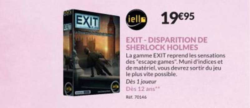 Exit - Disparition De Sherlock Holmes