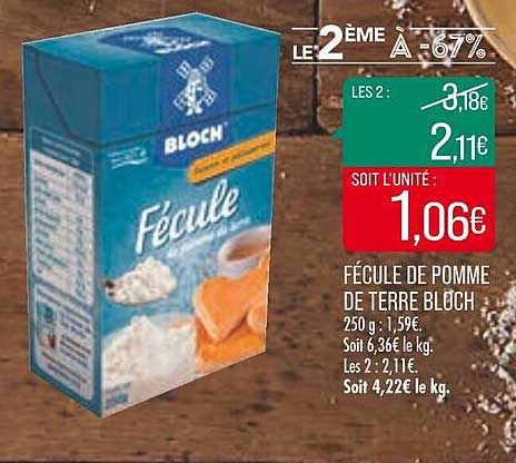 fécule de  pomme de terre bluch