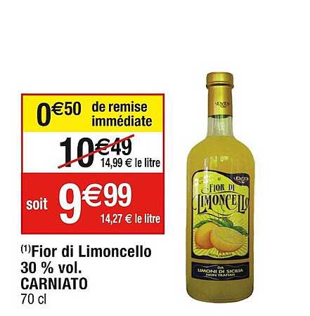 fior de limoncello 30% vol. carniato