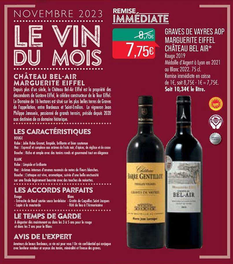 graves de vayres aop marguerite eiffel château bel air