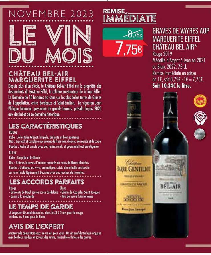 graves de vayres aop marguerite eiffel château bel air