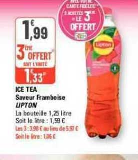 Ice Tea Saveur Framboise Lipton