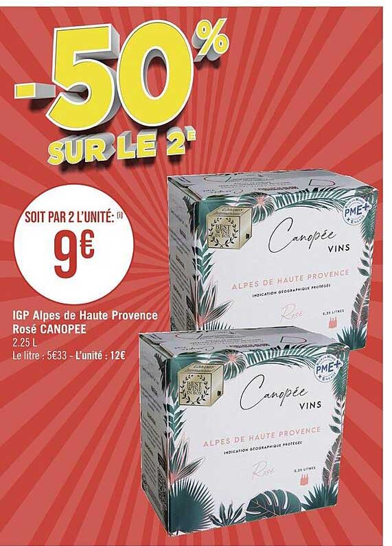 igp alpes de haute provence rosé canopée