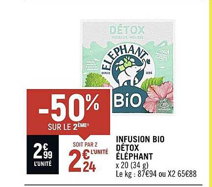 Infusion Bio Détox éléphant