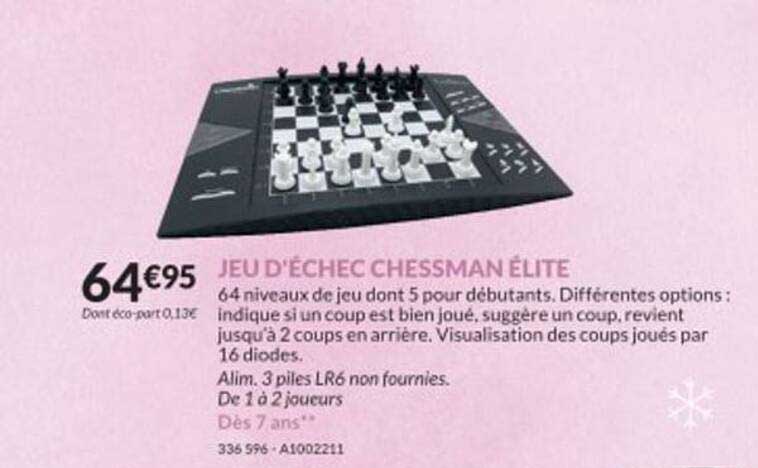 jeu d'échec chessman élite