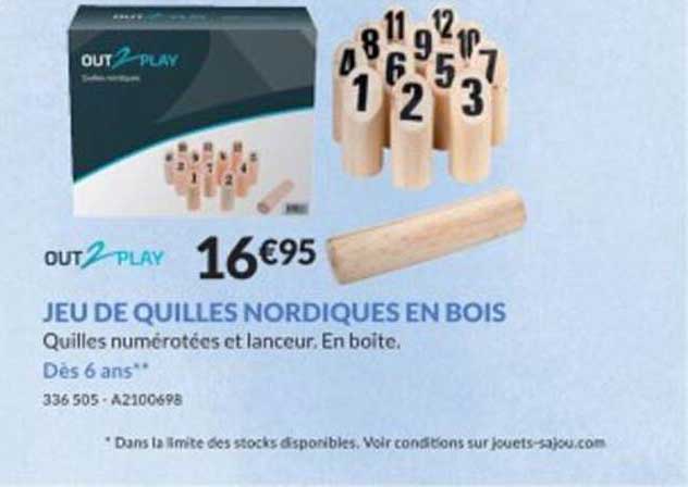 jeu de quilles nordiques en bois
