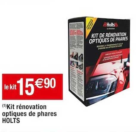 kit rénovation optiques de phares holts