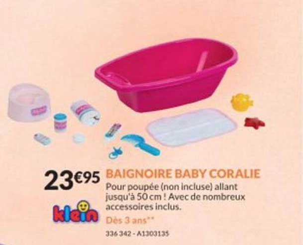 klein bagnoire baby coralie