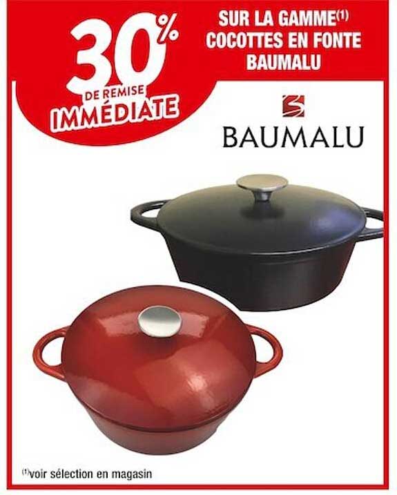 la gamme cocottes en fonte baumalu