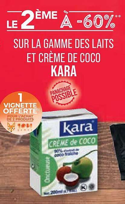 La Gamme Des Laits Et Crème De Coco Kara