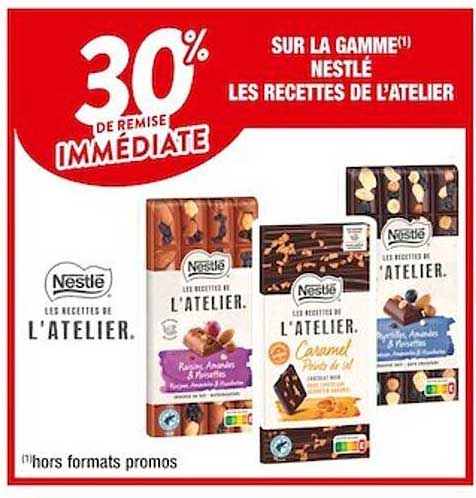 la gamme nestlé les recettes de l'atelier