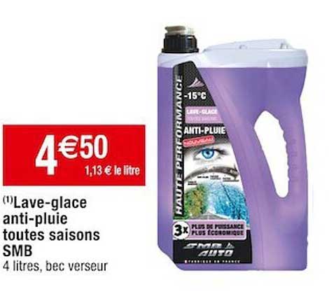lave-glace anti-pluie toutes saisons smb