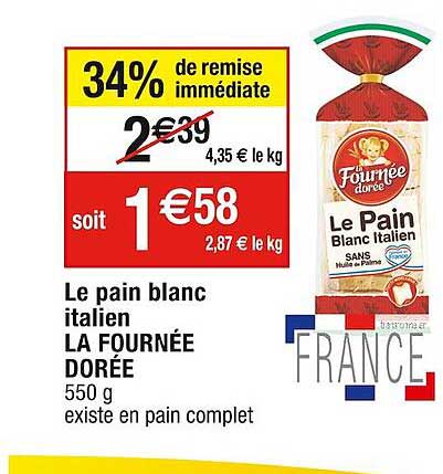le pain blanc italien la fournée dorée