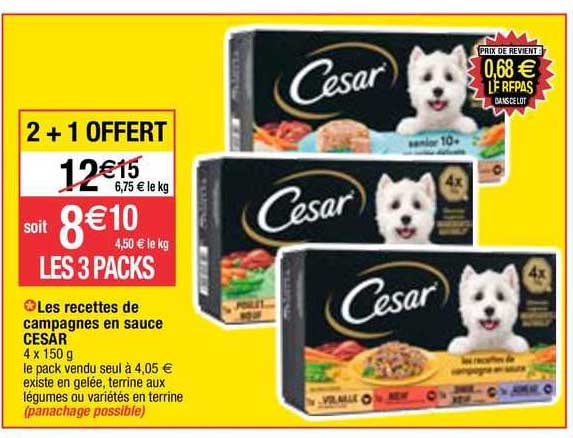 les recettes de campagnes en sauce césar