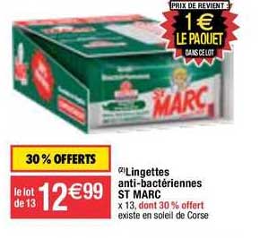 lingettes anti-bactériennes st marc