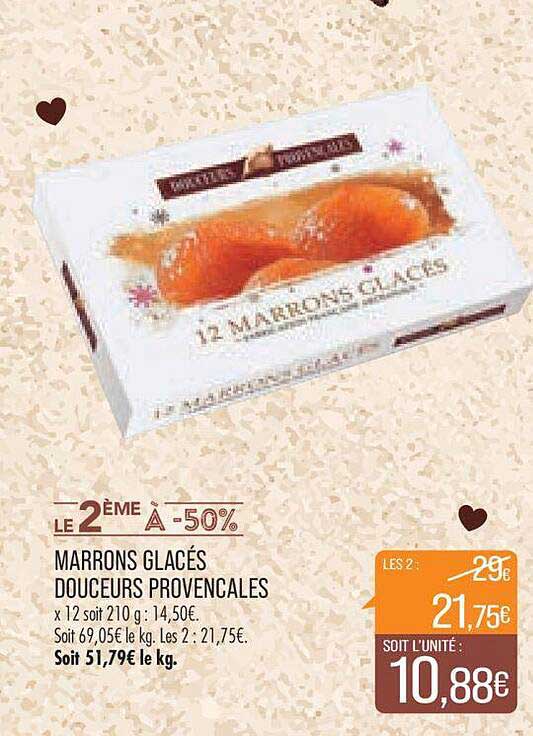marrons glacés douceurs provençales