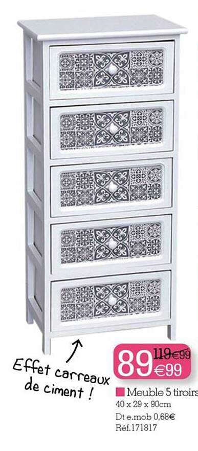 Meuble 5 Tiroirs