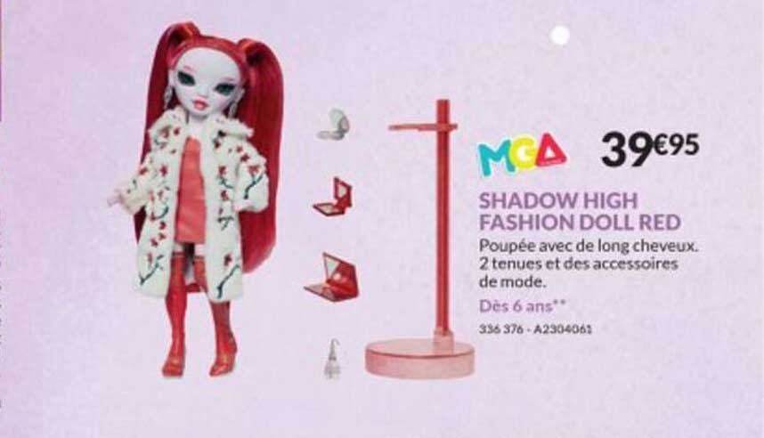mga shadow high fashion doll red